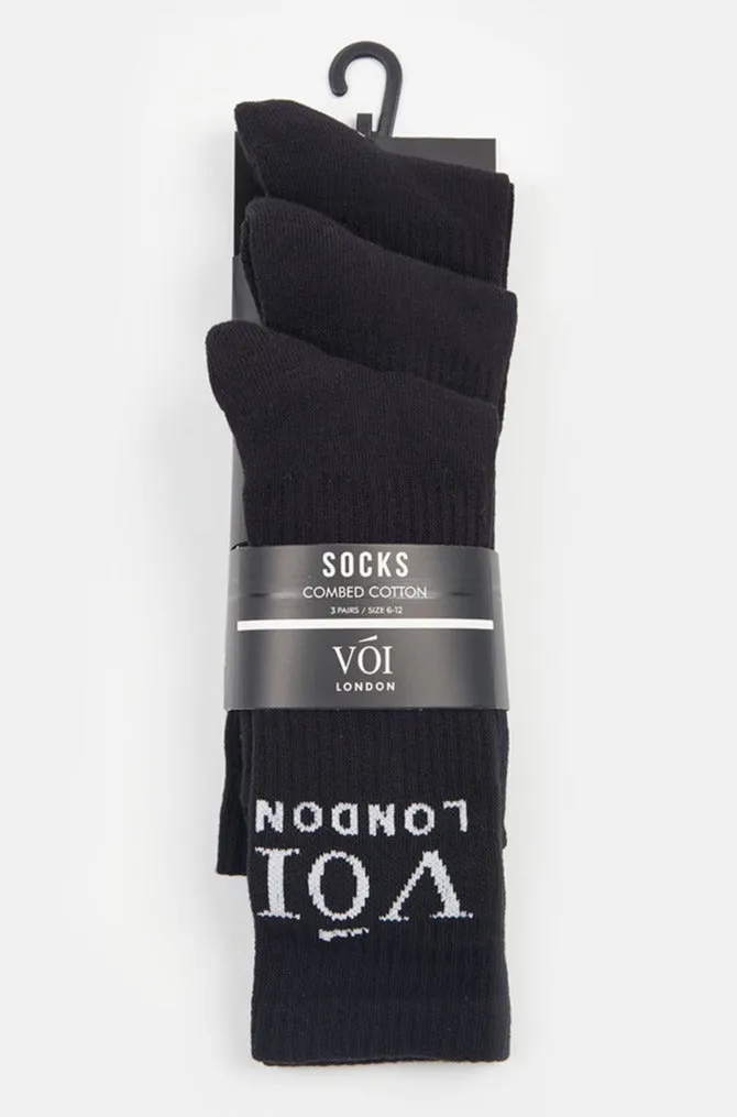 3 Pack of Socks - Black