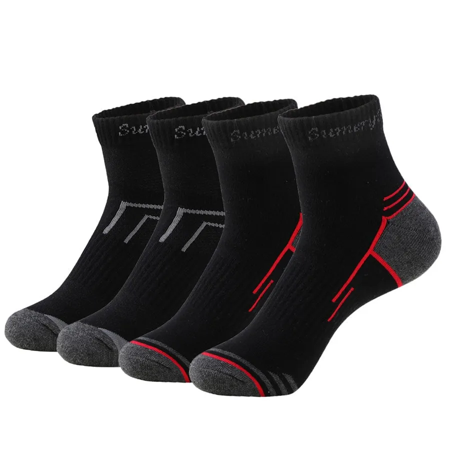 5 Pairs Lot Cotton Casual Running Outdoor Sports Ankle Socks for Men