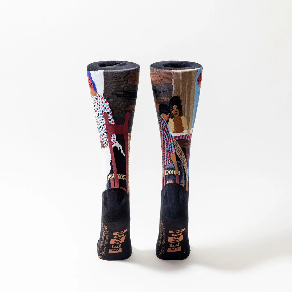 Artwork socks: Horace Pippin, "Giving Thanks"