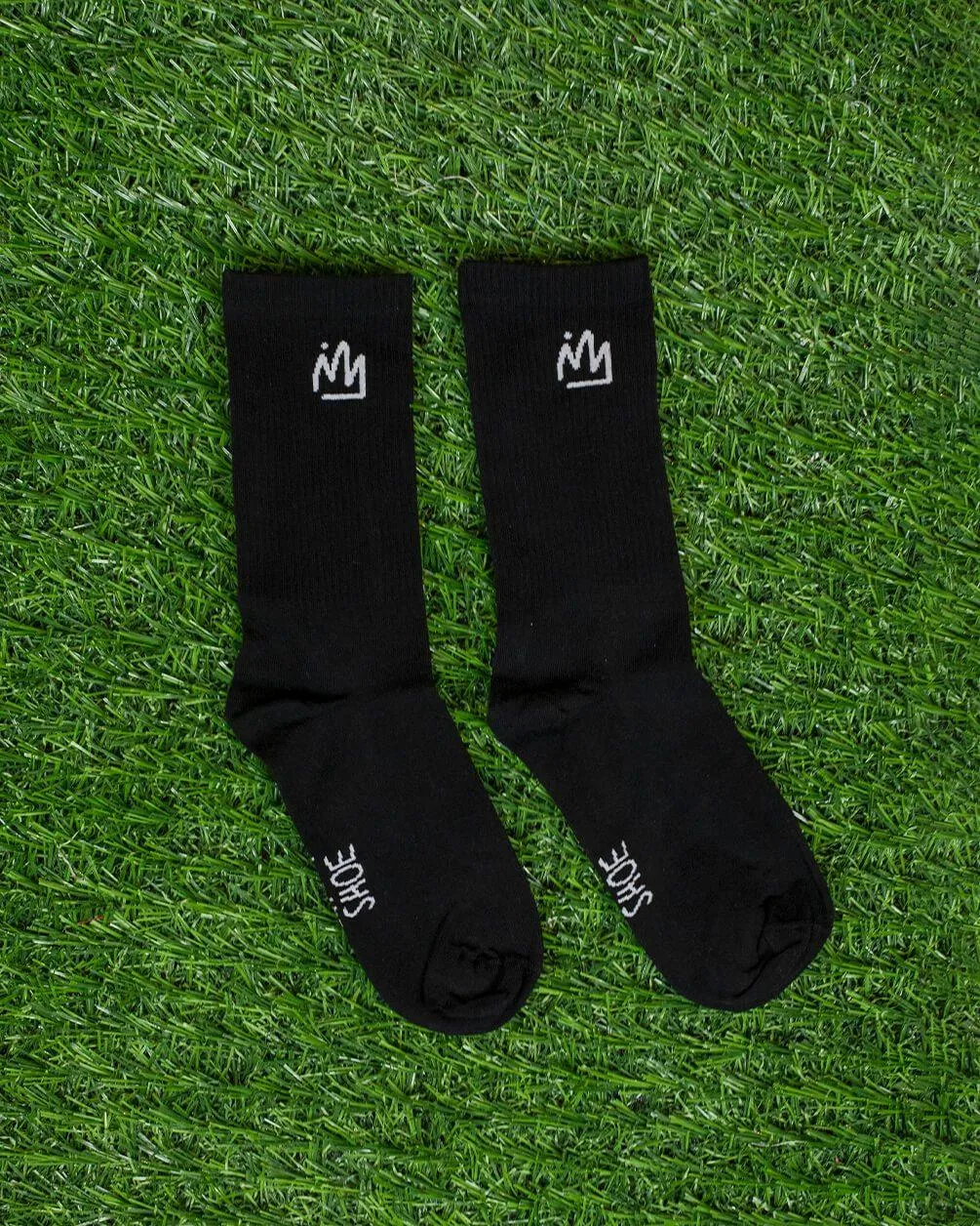 Black IYS Crown Neck Socks