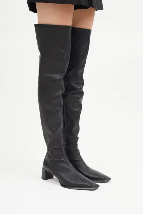Black Leather Aldrich 55 Boot