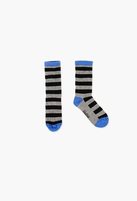 Boboli 3pk Socks - Blue and Grey