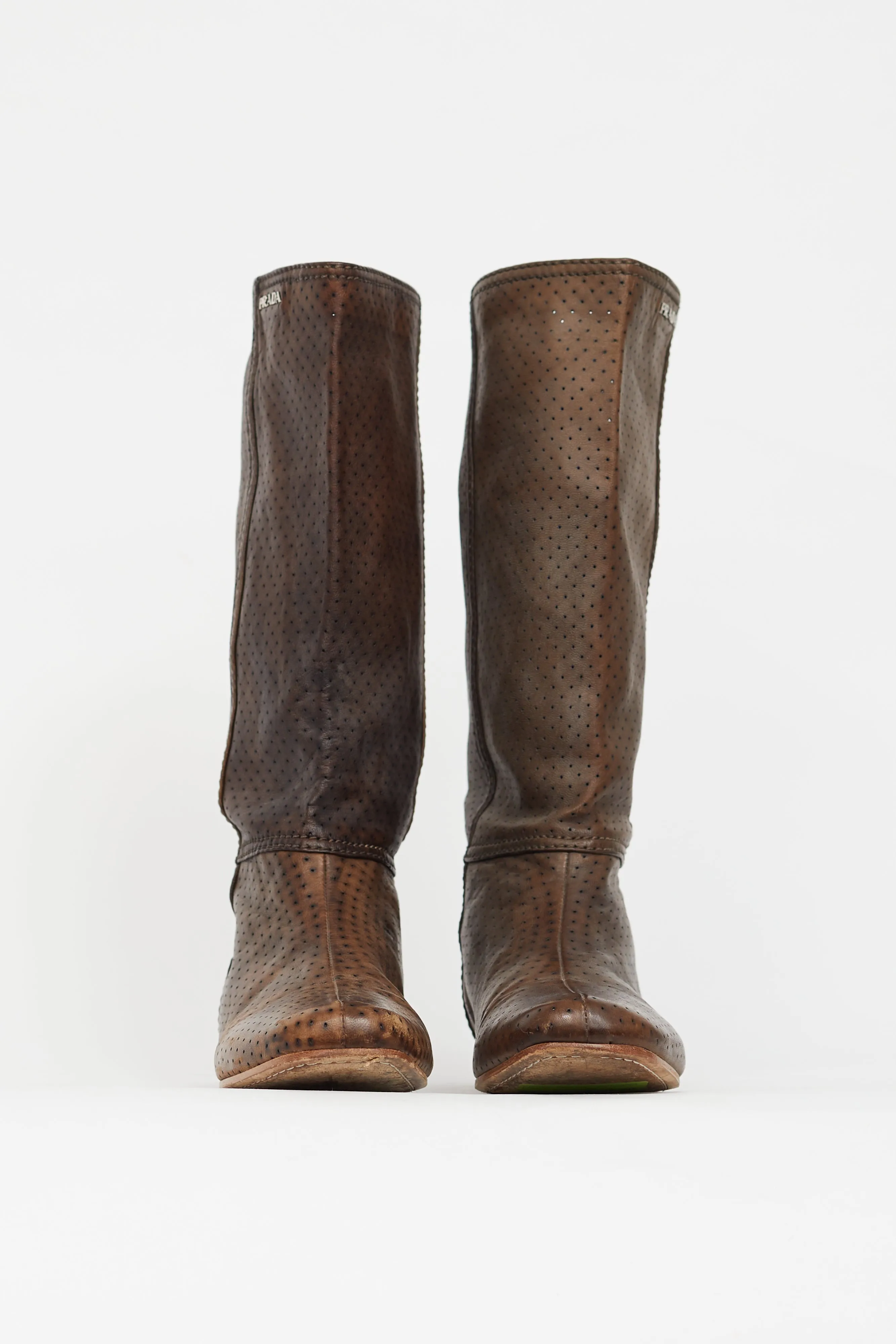 Brown Calf High Boot