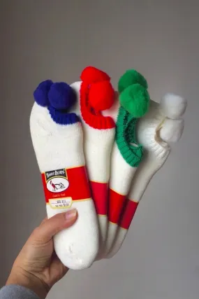 BUSTER BROWN 80's Pom Pom Socks