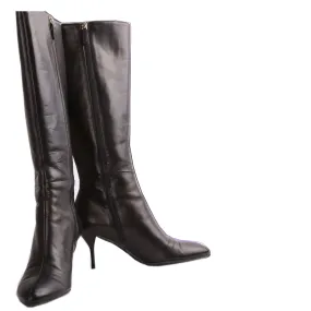 Calf High Leather Boots Size 38.5