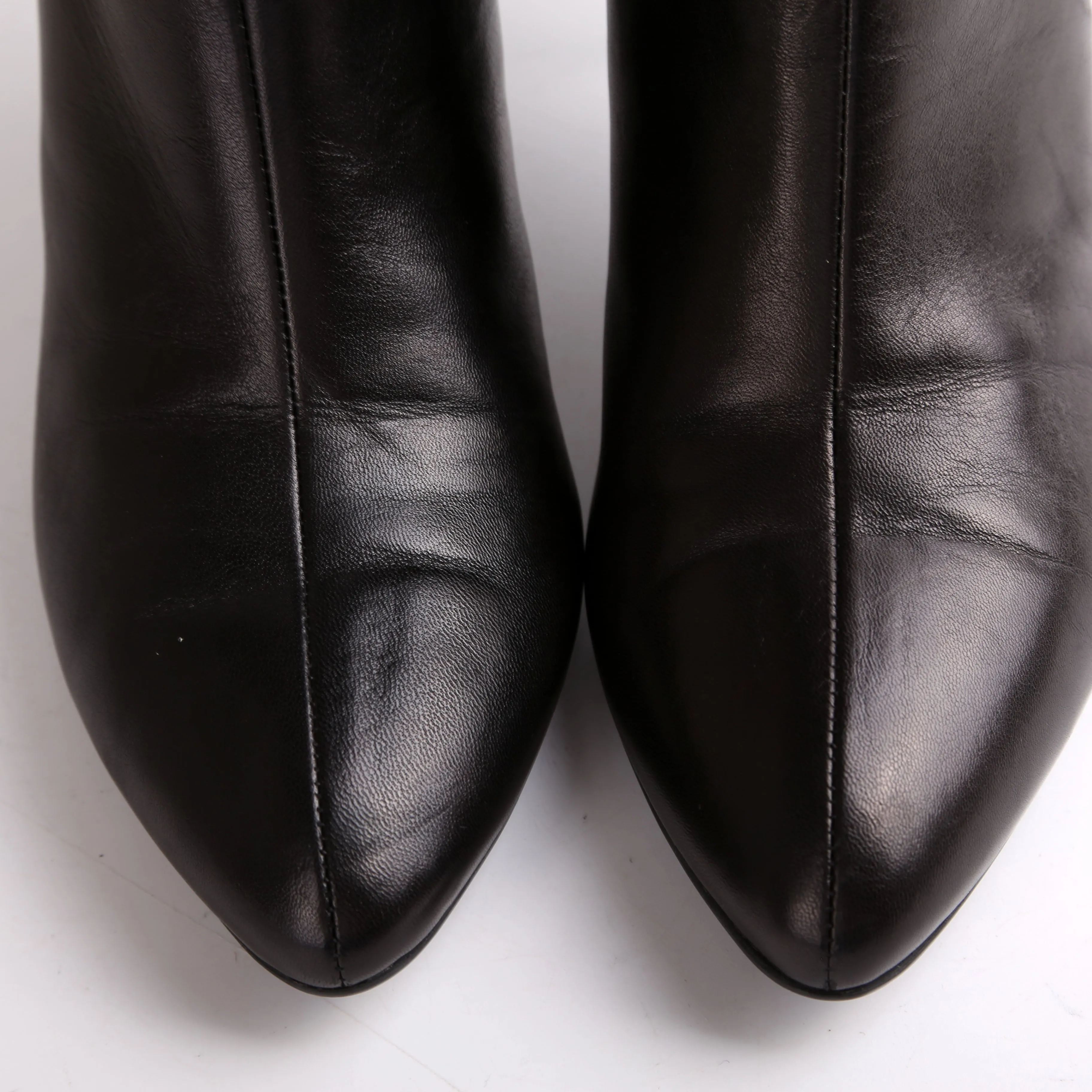 Calf High Leather Boots Size 38.5