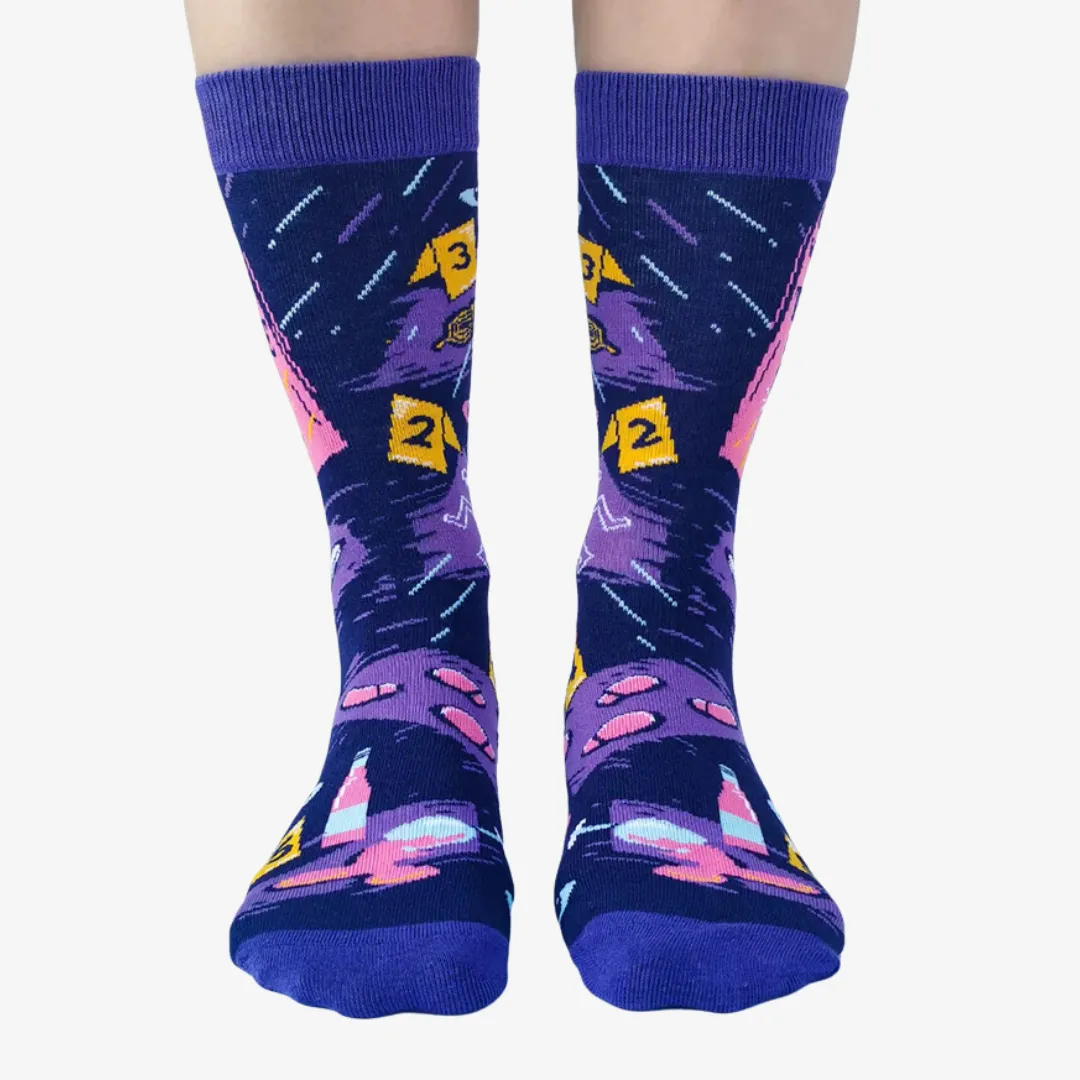 Cats, Wine and Crime Womens Socks