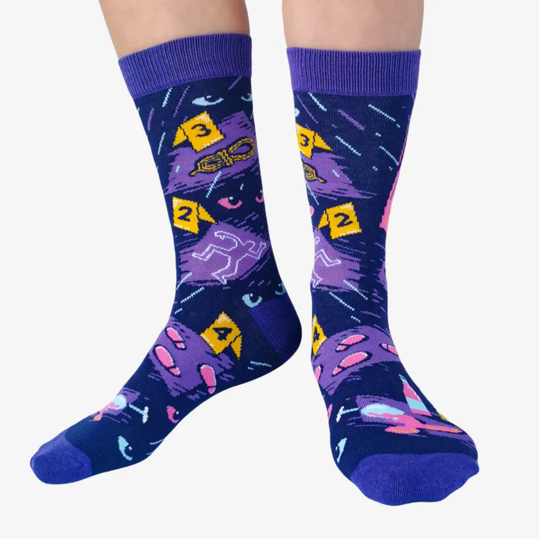 Cats, Wine and Crime Womens Socks