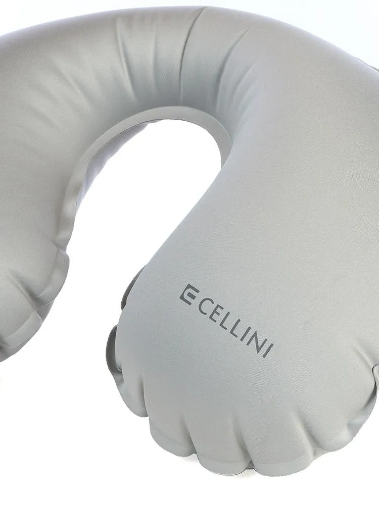 Cellini Travel Essentials Inflatable Mini Travel Pillow | Grey