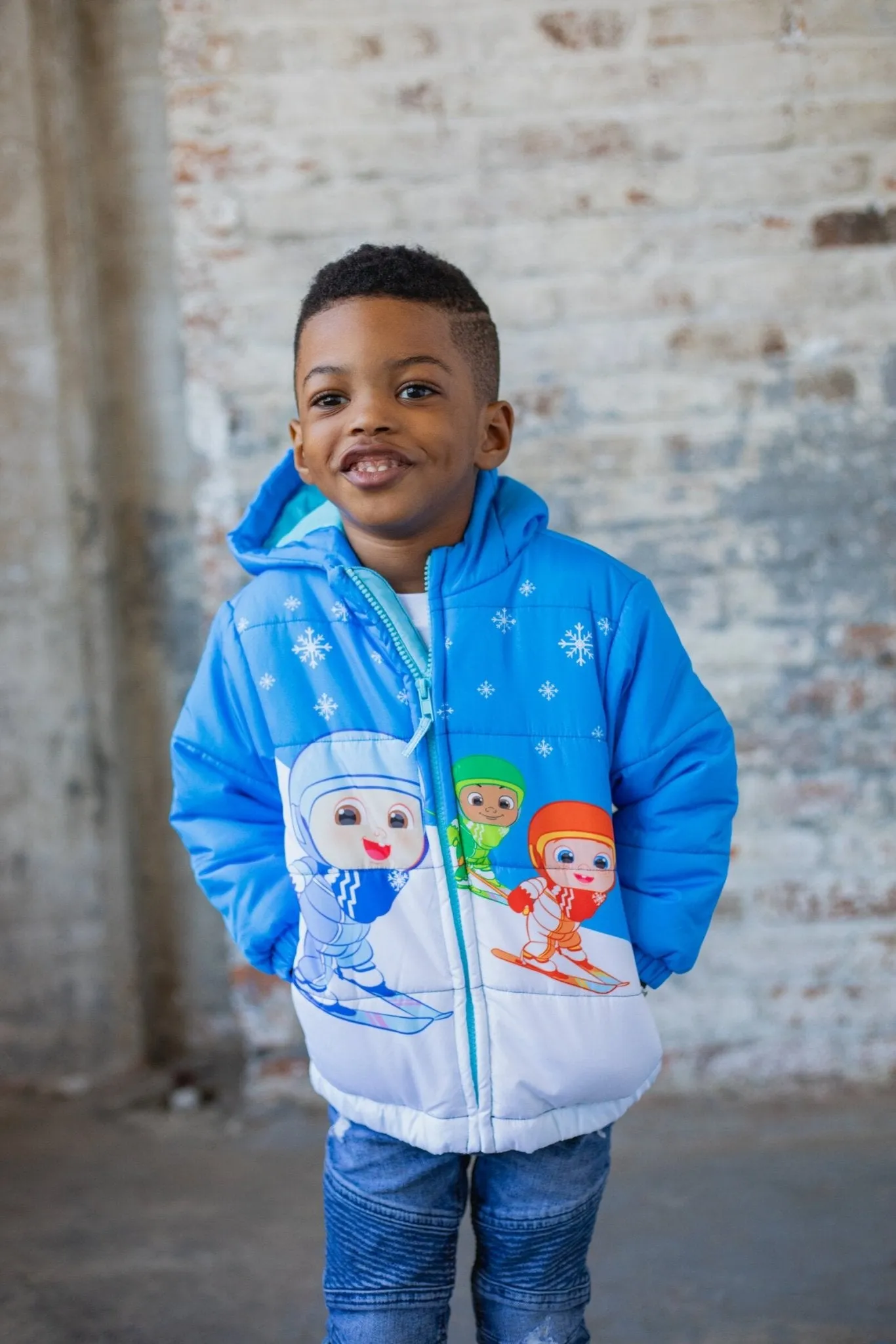 CoComelon Zip Up Winter Coat Puffer Jacket