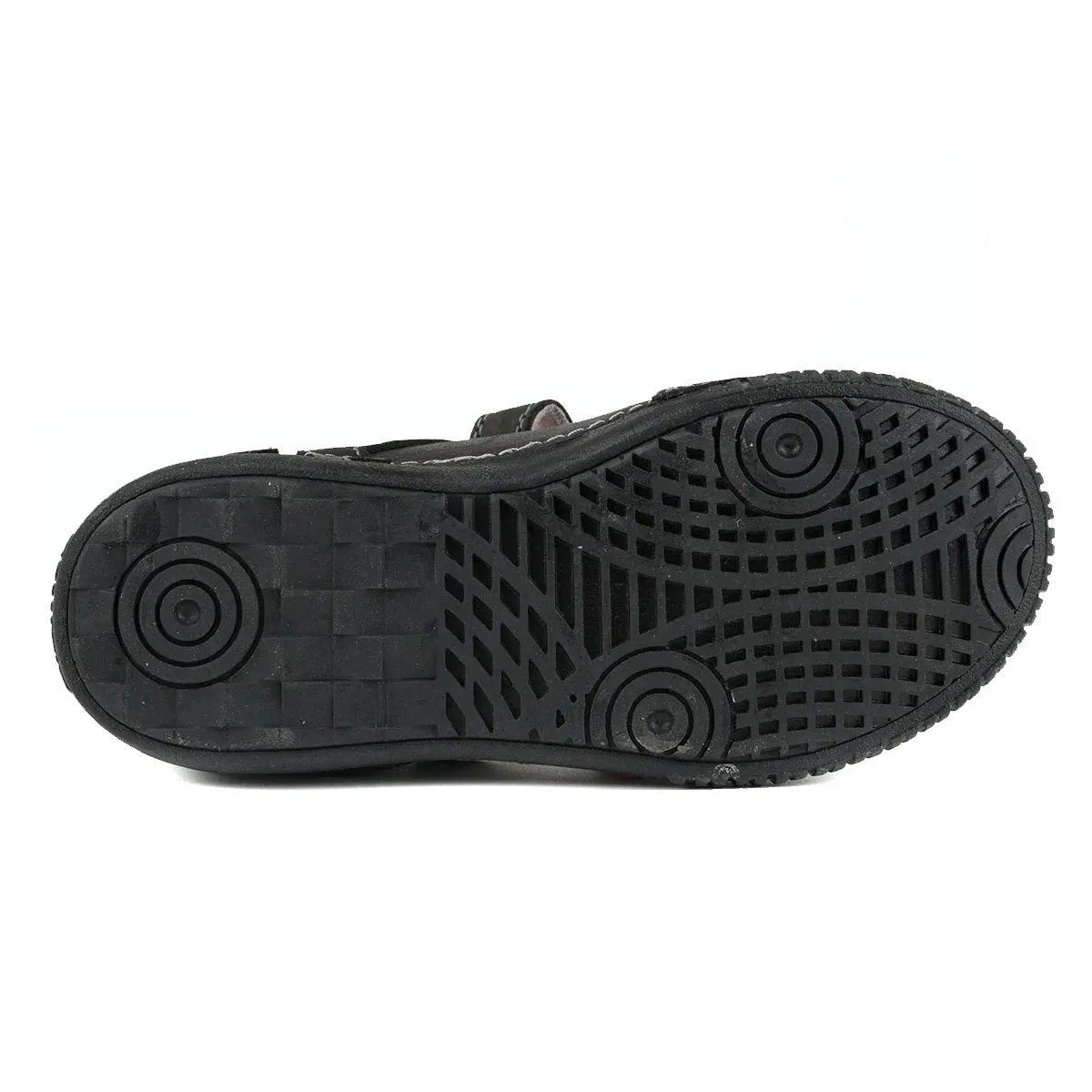 D.D. Step Big Kid Girl Double Strap Shoes Black With Star - Supportive Leather From Europe Kids Orthopedic