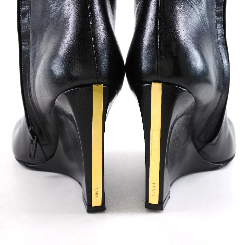 Fendi Calf Boots 604910 Black