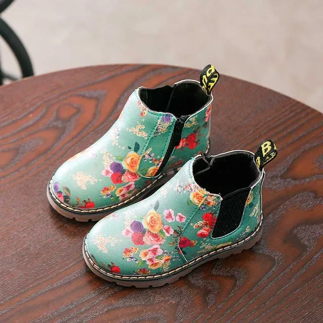 Floral Children Martin Boots