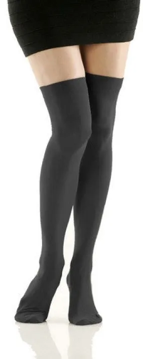 Graphite Opaque Thigh High Stockings (Women's)