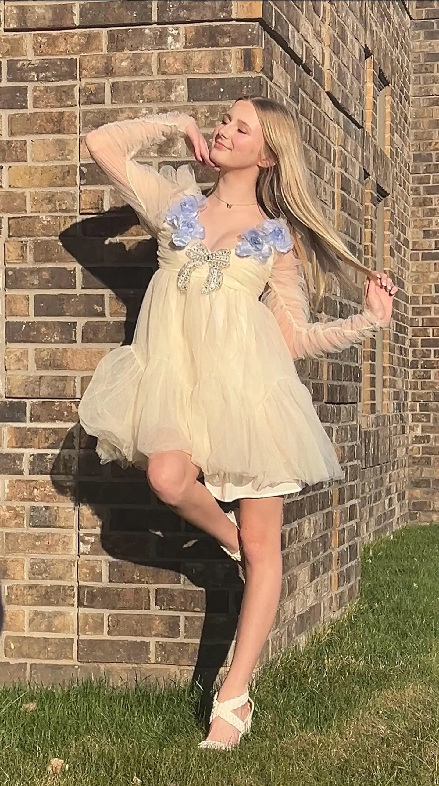 Ivory Ethereal Tulle Dress - Gloria
