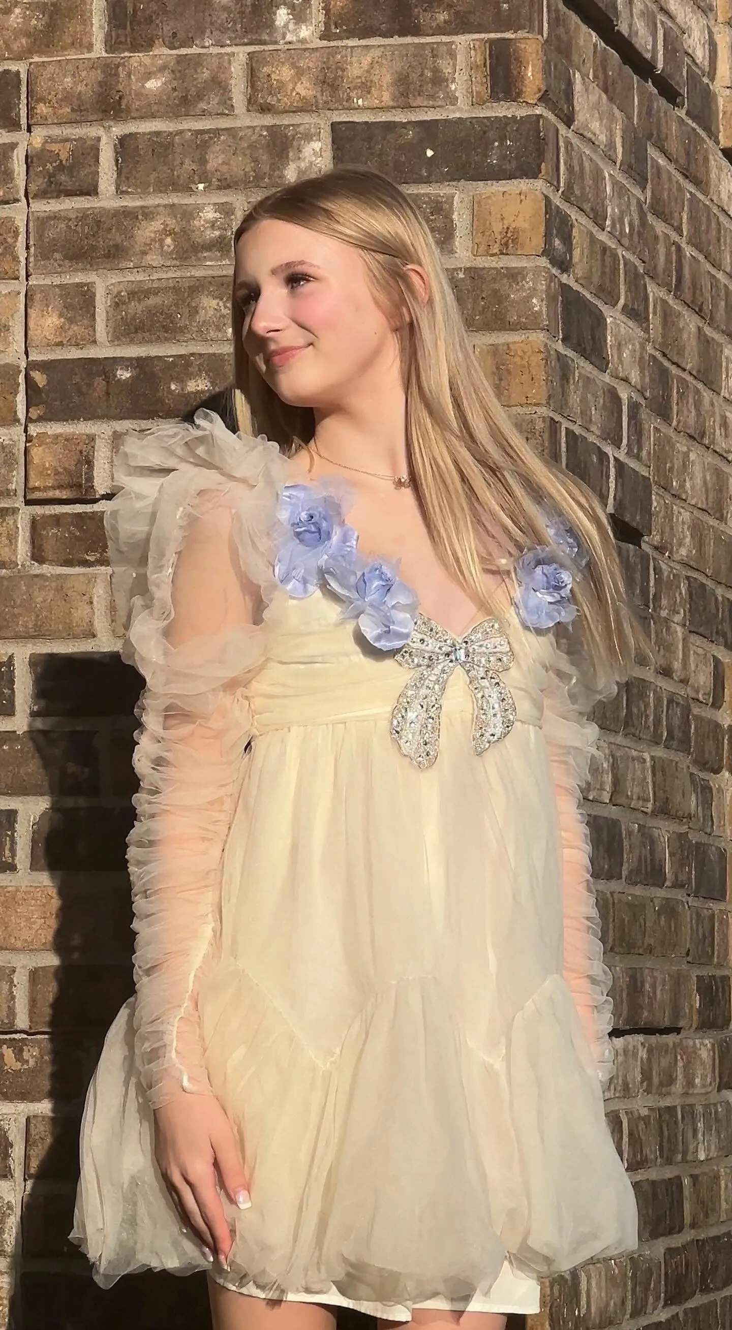 Ivory Ethereal Tulle Dress - Gloria