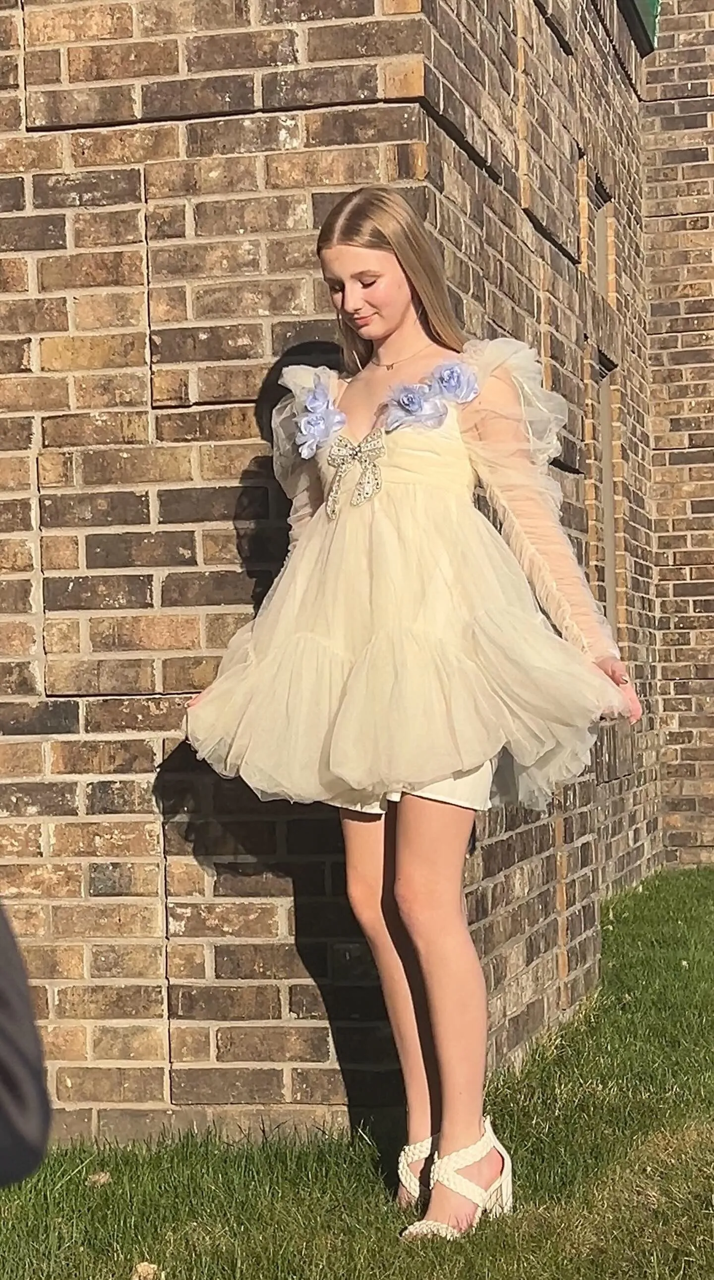 Ivory Ethereal Tulle Dress - Gloria