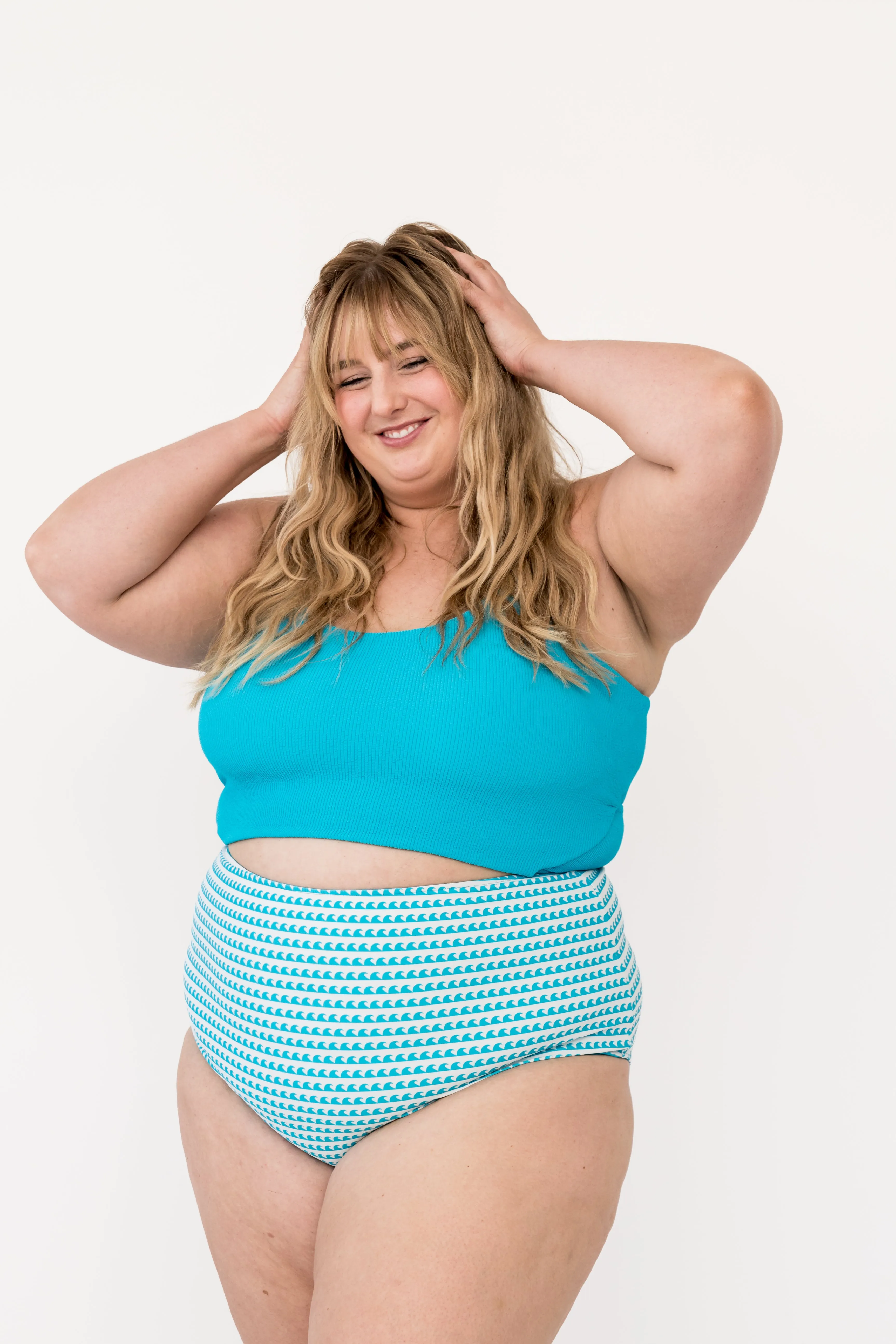 Leisure Reversible Bottom | Aquamarine Wave