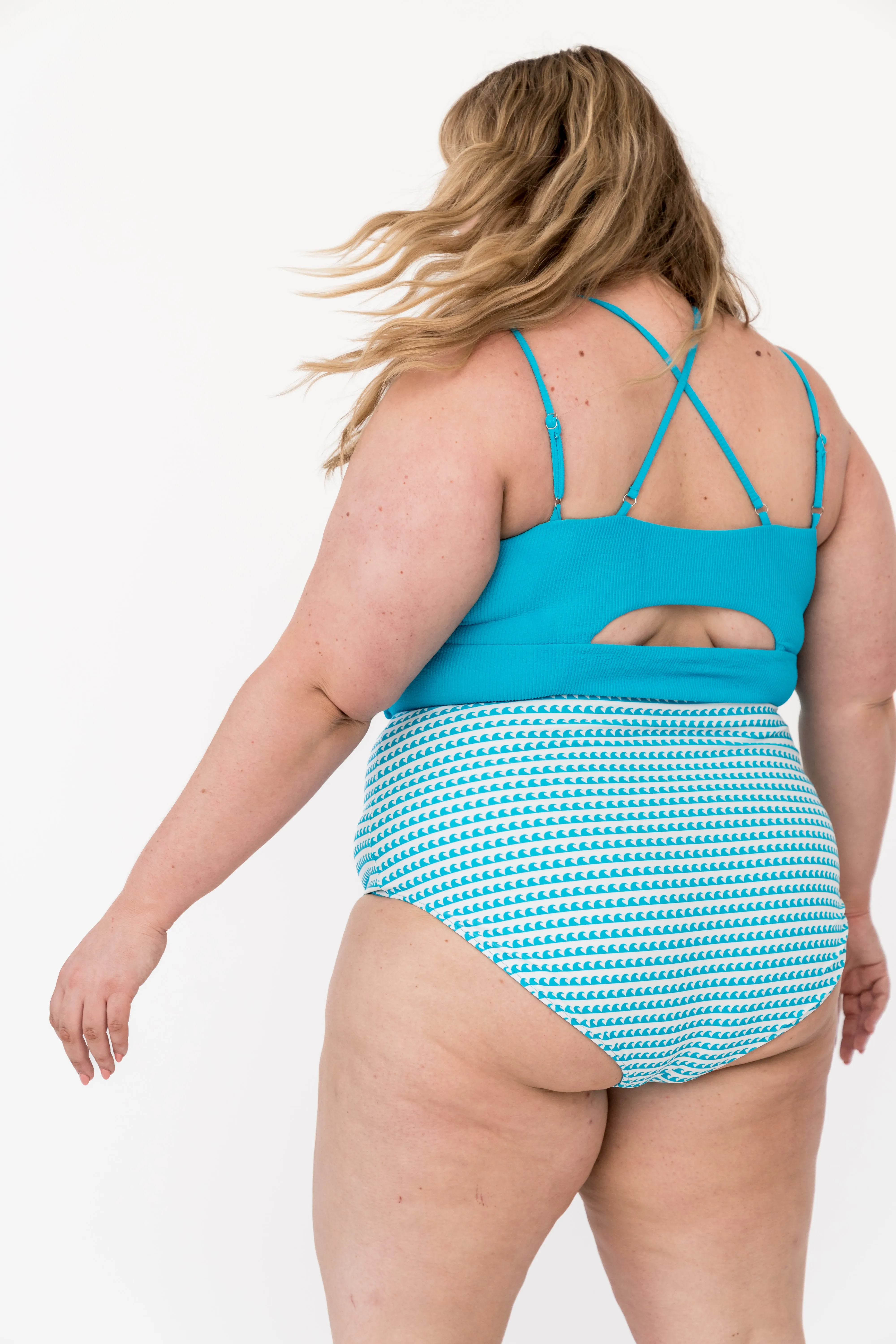Leisure Reversible Bottom | Aquamarine Wave