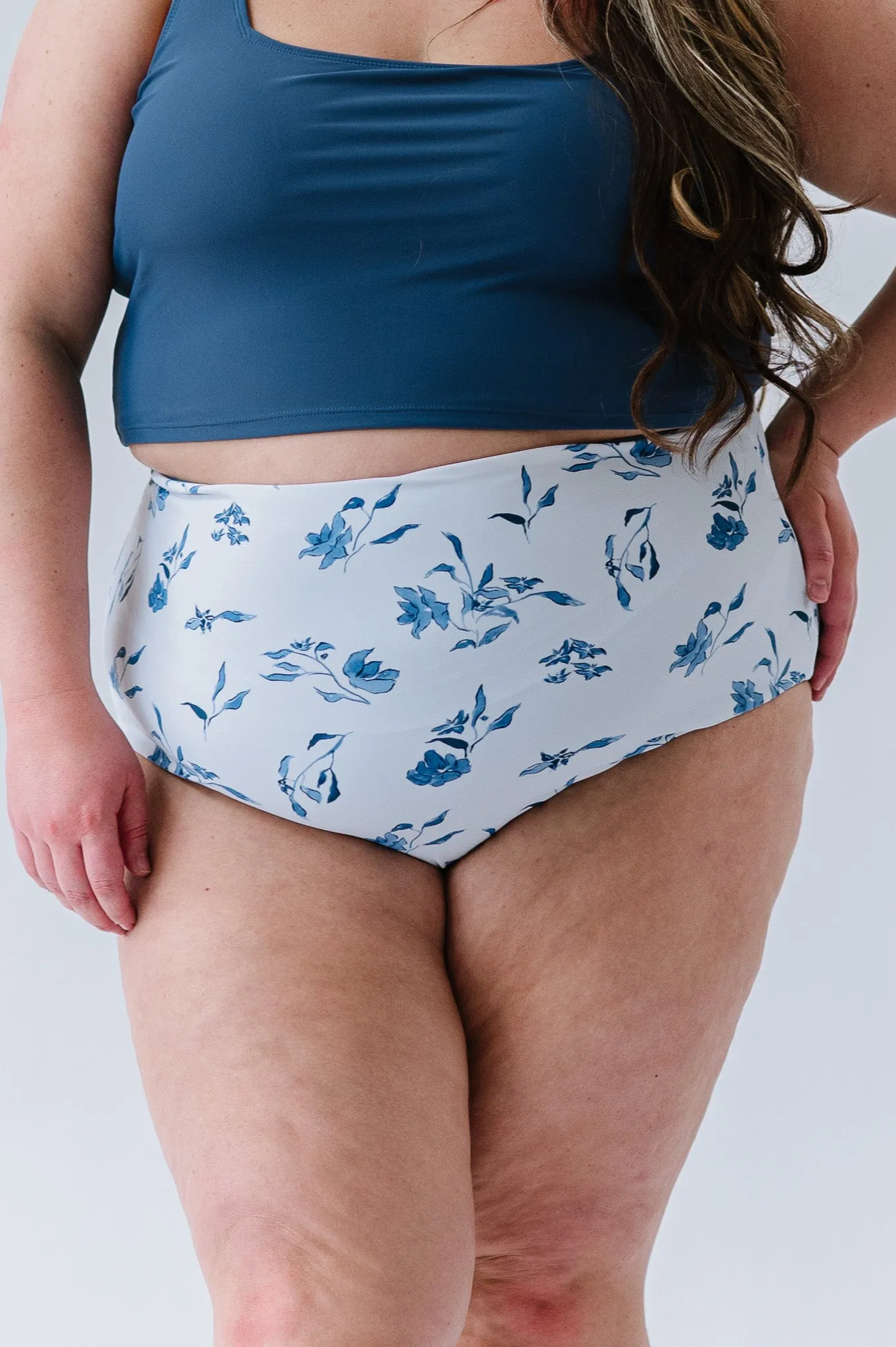 Leisure Reversible Bottom | Ocean Blue Floral