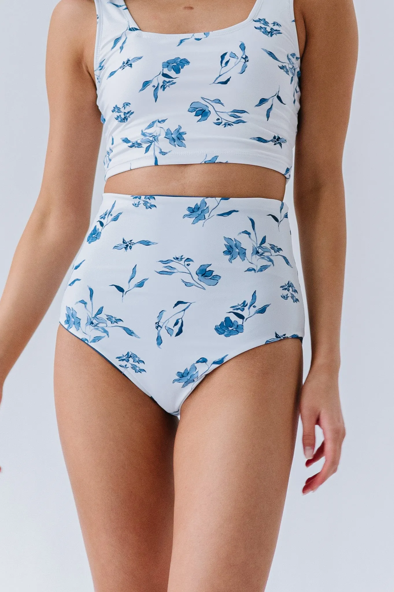 Leisure Reversible Bottom | Ocean Blue Floral