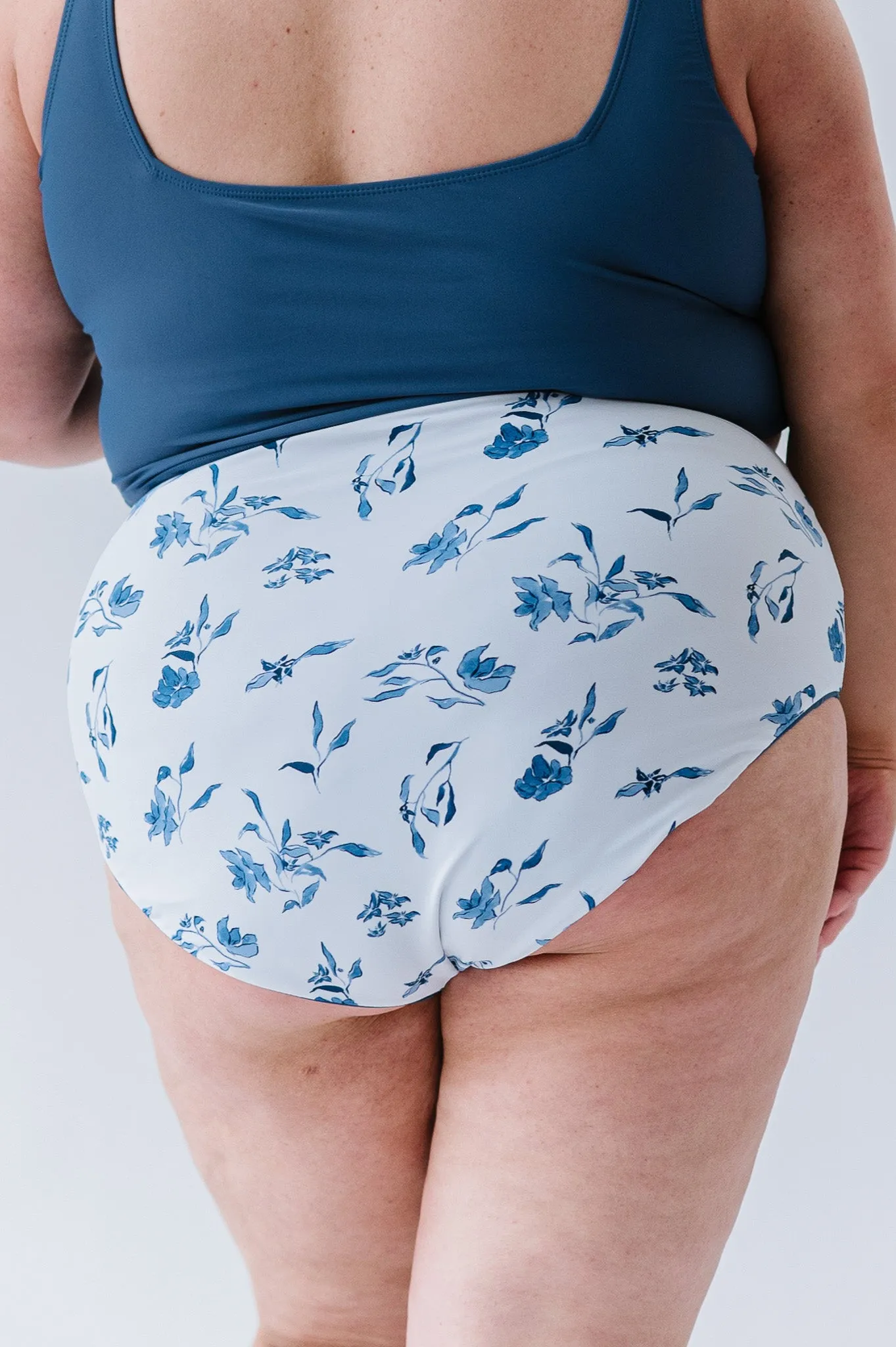 Leisure Reversible Bottom | Ocean Blue Floral