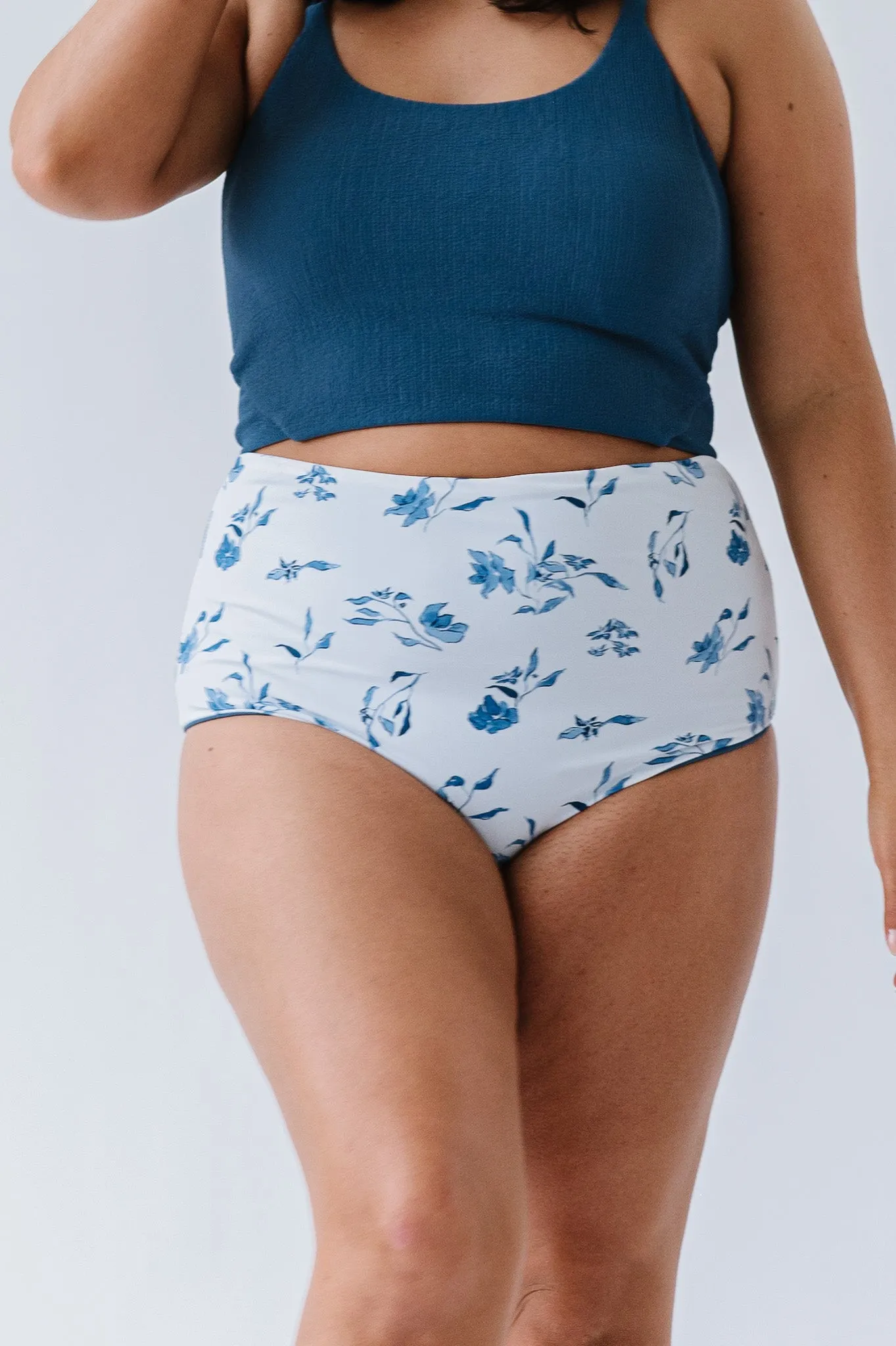 Leisure Reversible Bottom | Ocean Blue Floral