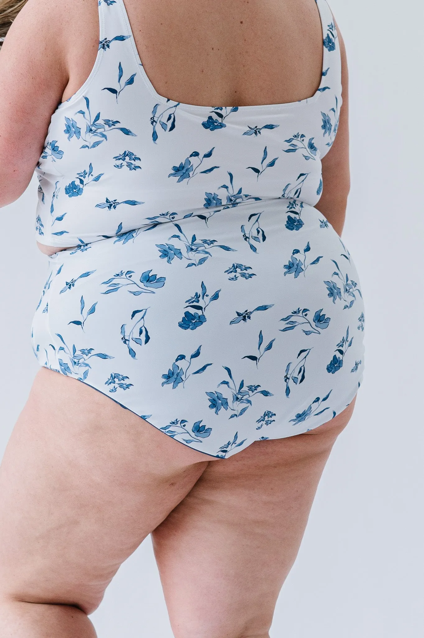 Leisure Reversible Bottom | Ocean Blue Floral