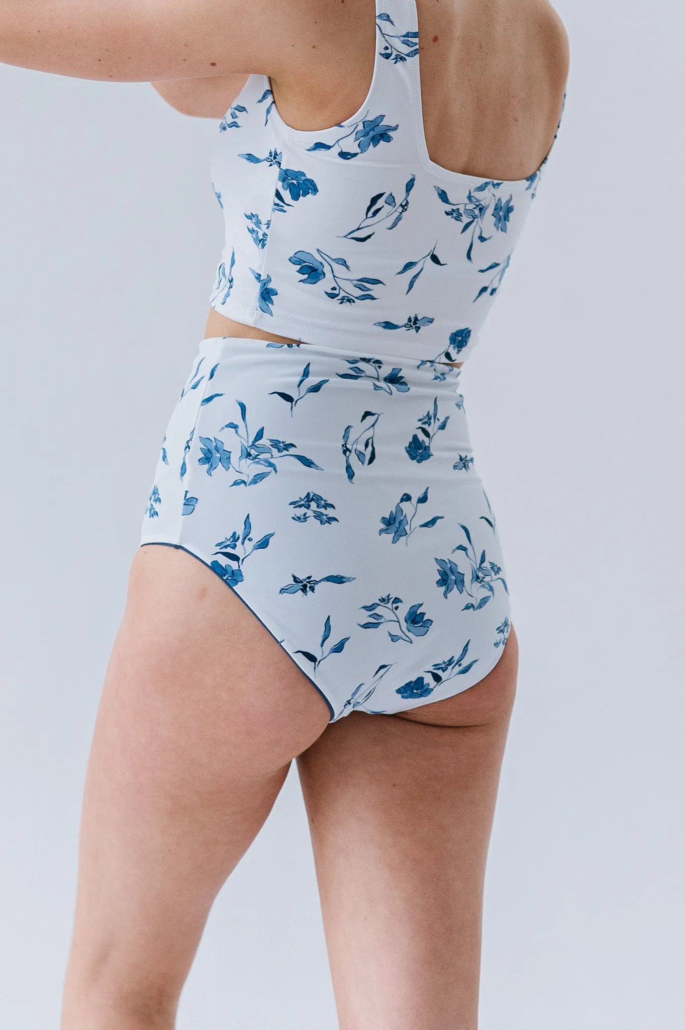 Leisure Reversible Bottom | Ocean Blue Floral