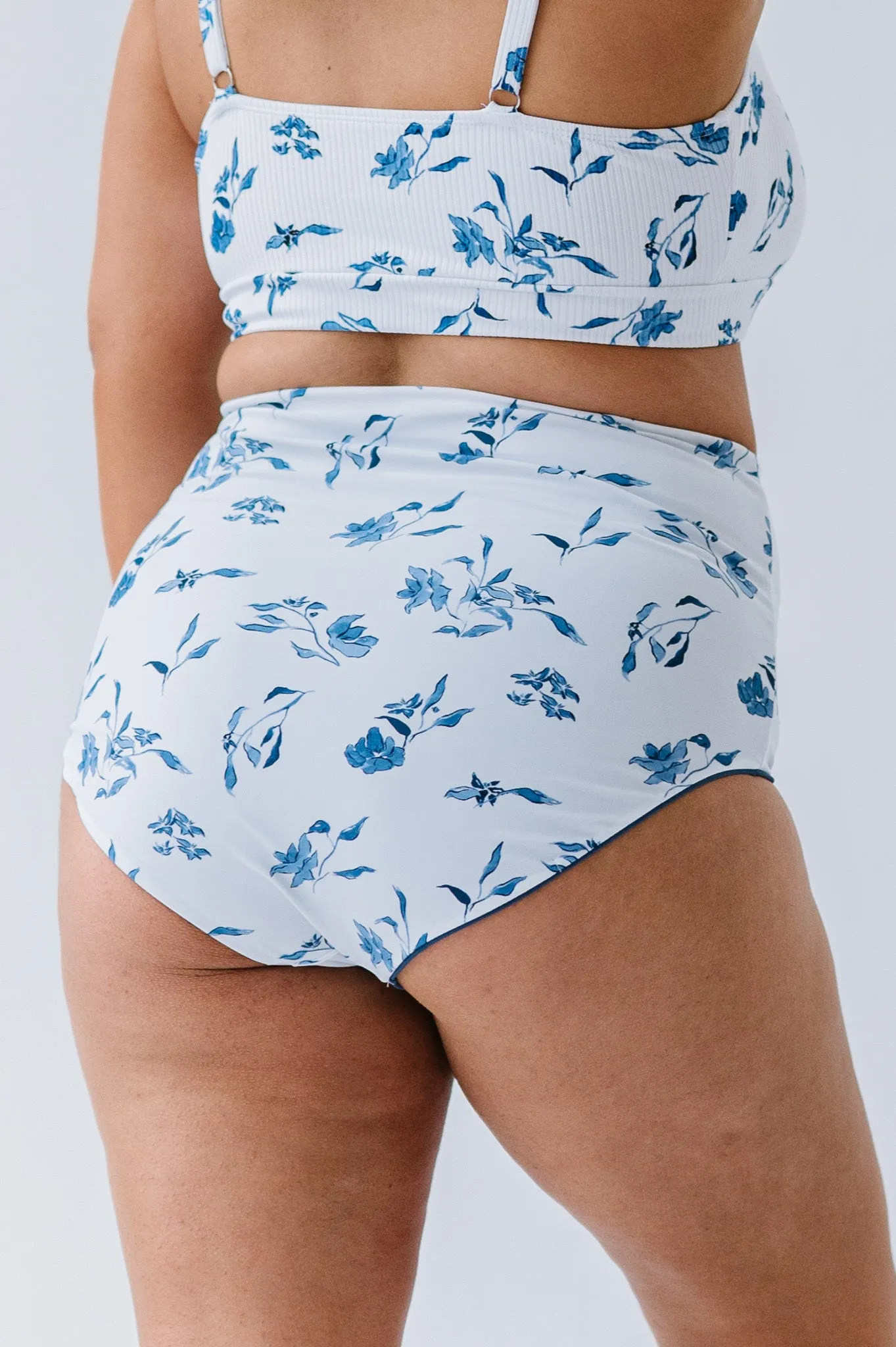 Leisure Reversible Bottom | Ocean Blue Floral