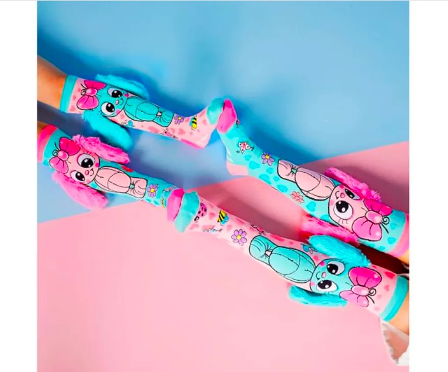 MADMIA Bunny Toddler Kids Long Knee High Pair of Socks - Ages 3-5 Years Old