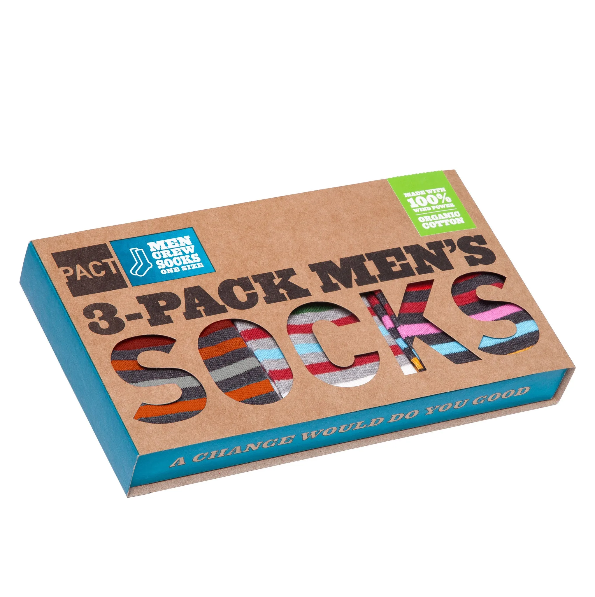 Men's All Stripe Classics Crew Sock Box