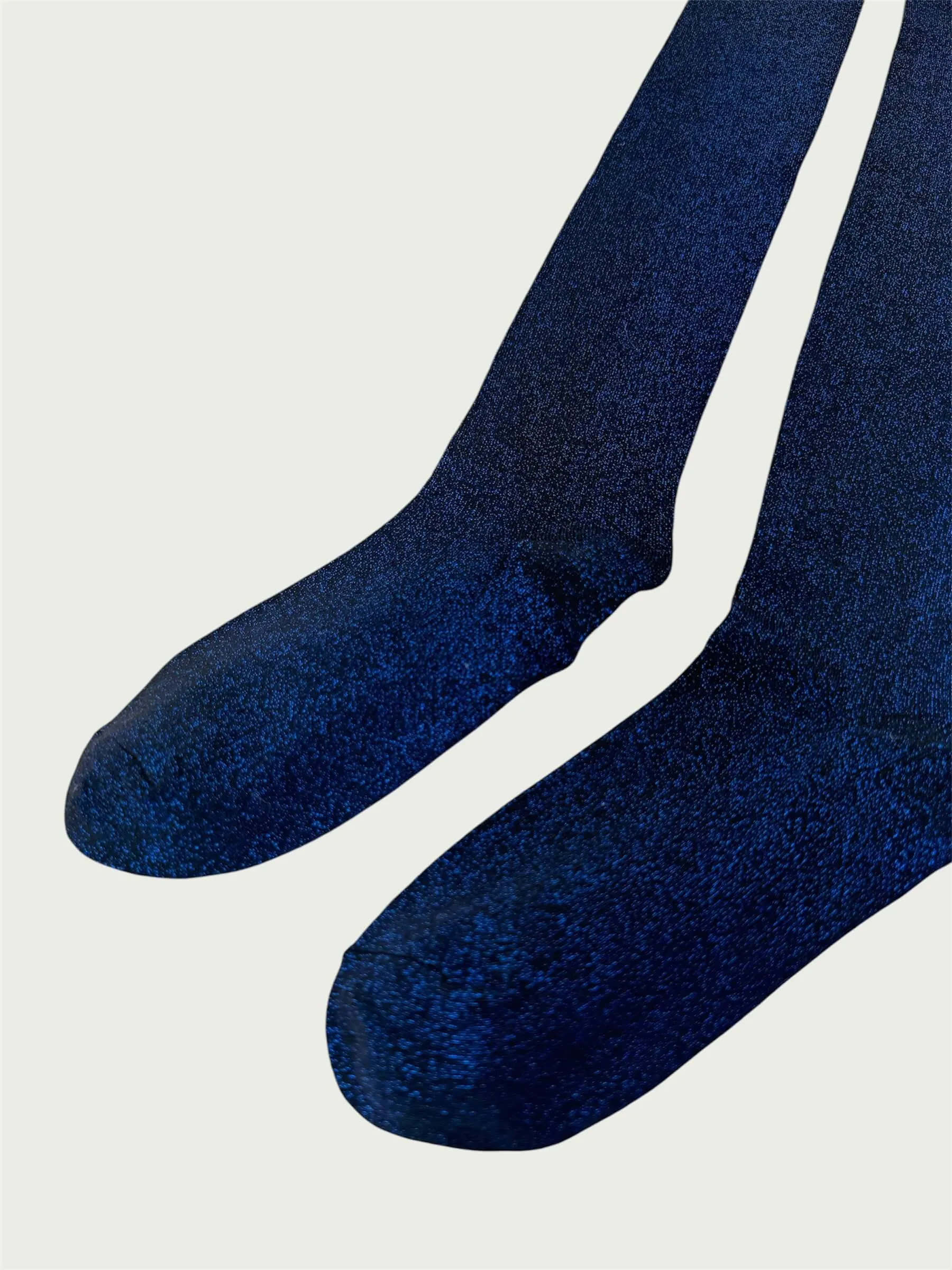 Metallic Glimmer Thigh High, Electric Blue