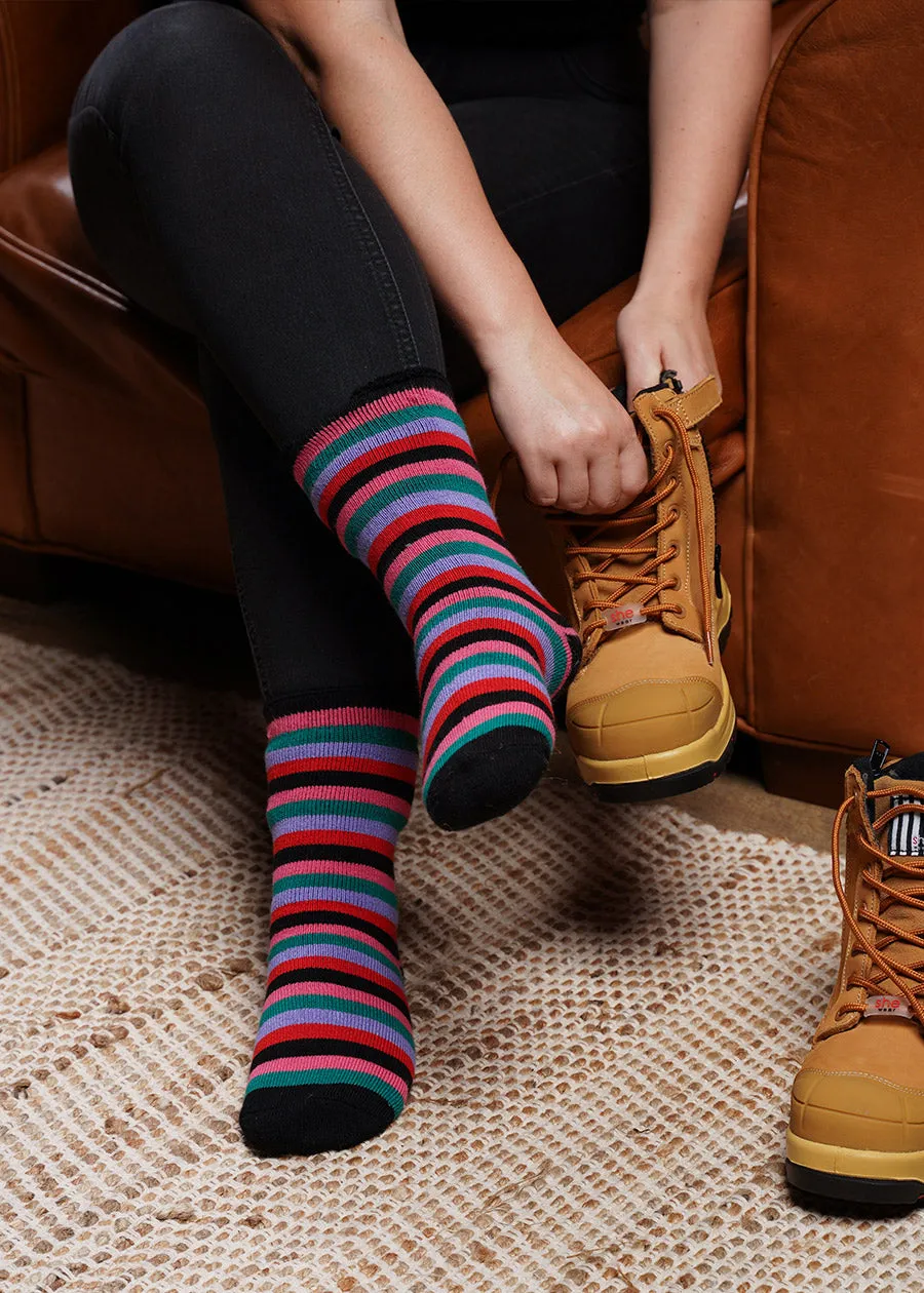 Organic bamboo womens thick long socks