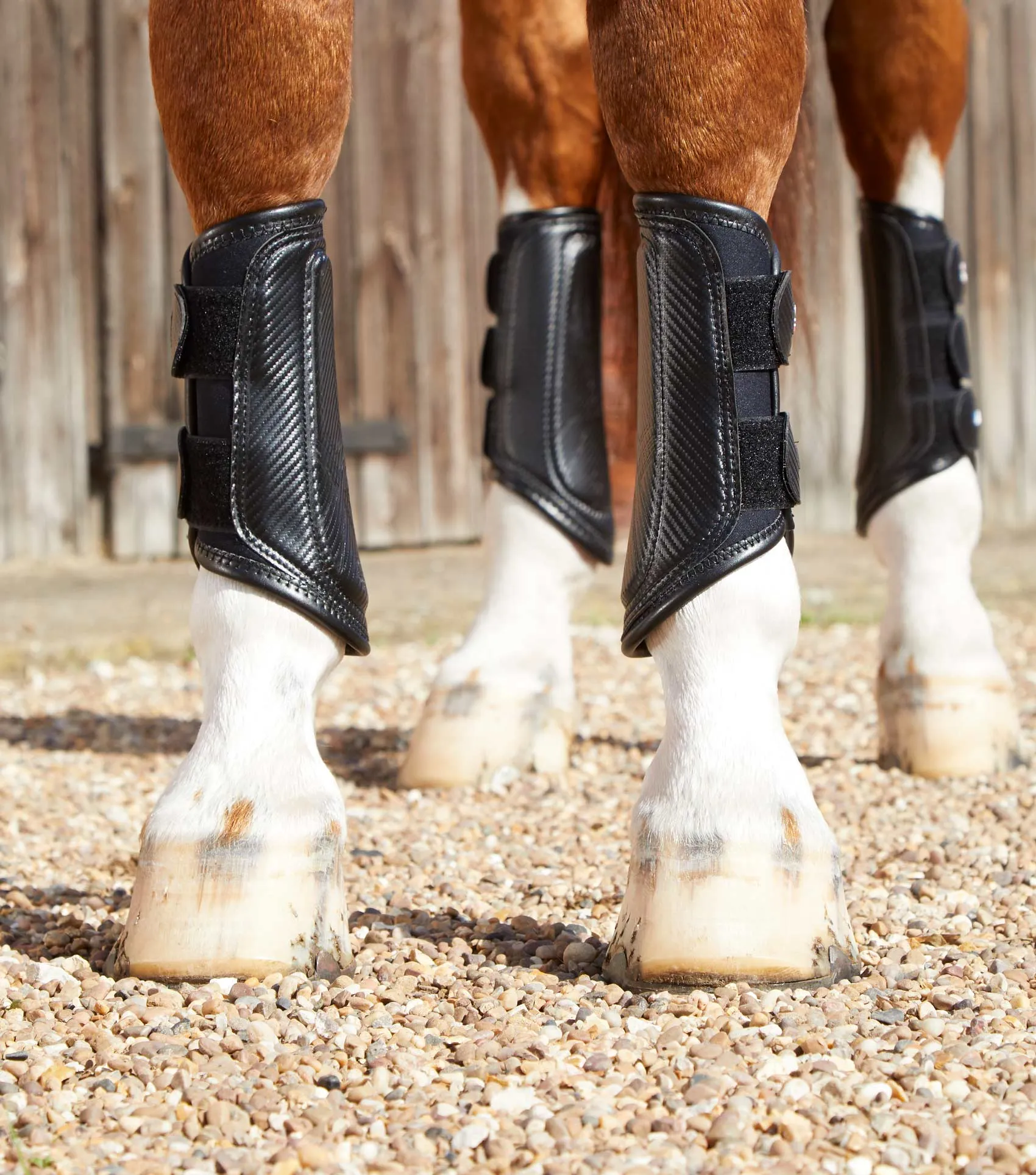 PEI Carbon Air-Tech Brushing Boots: Double Locking - Black