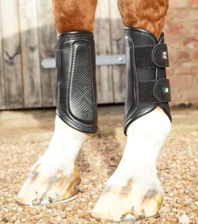 PEI Carbon Air-Tech Brushing Boots: Double Locking - Black