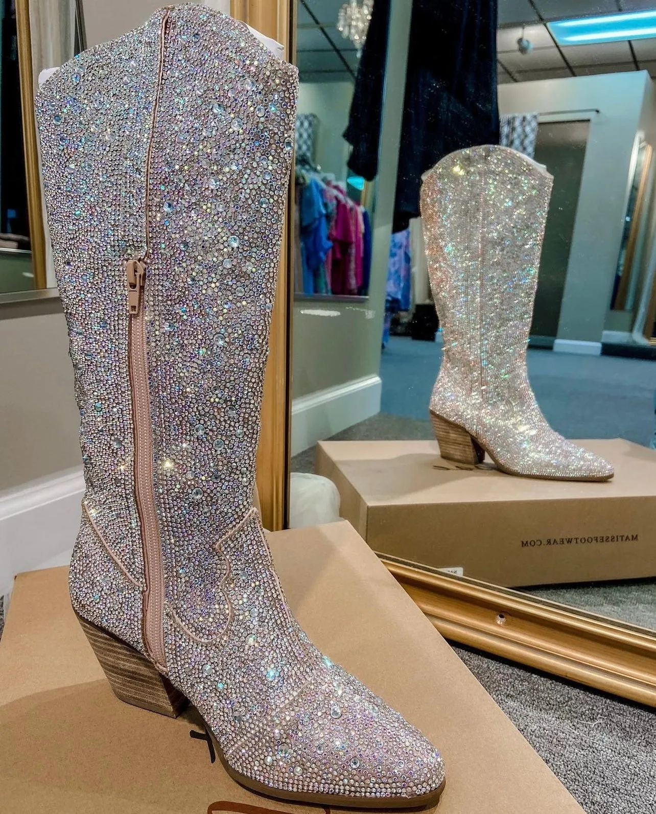 Rhinestone Boots