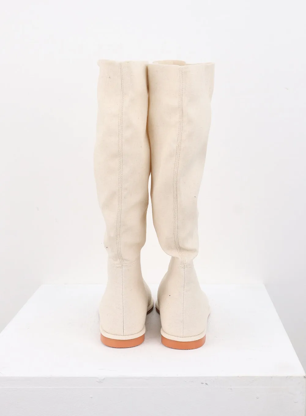 Shirred Faux Leather Boots CS314