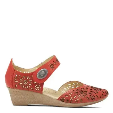 Spring Step Nougat Mary Jane ShoeS - Red