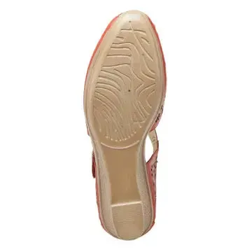 Spring Step Nougat Mary Jane ShoeS - Red