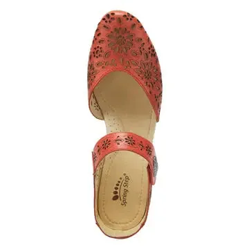 Spring Step Nougat Mary Jane ShoeS - Red