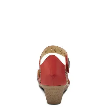Spring Step Nougat Mary Jane ShoeS - Red