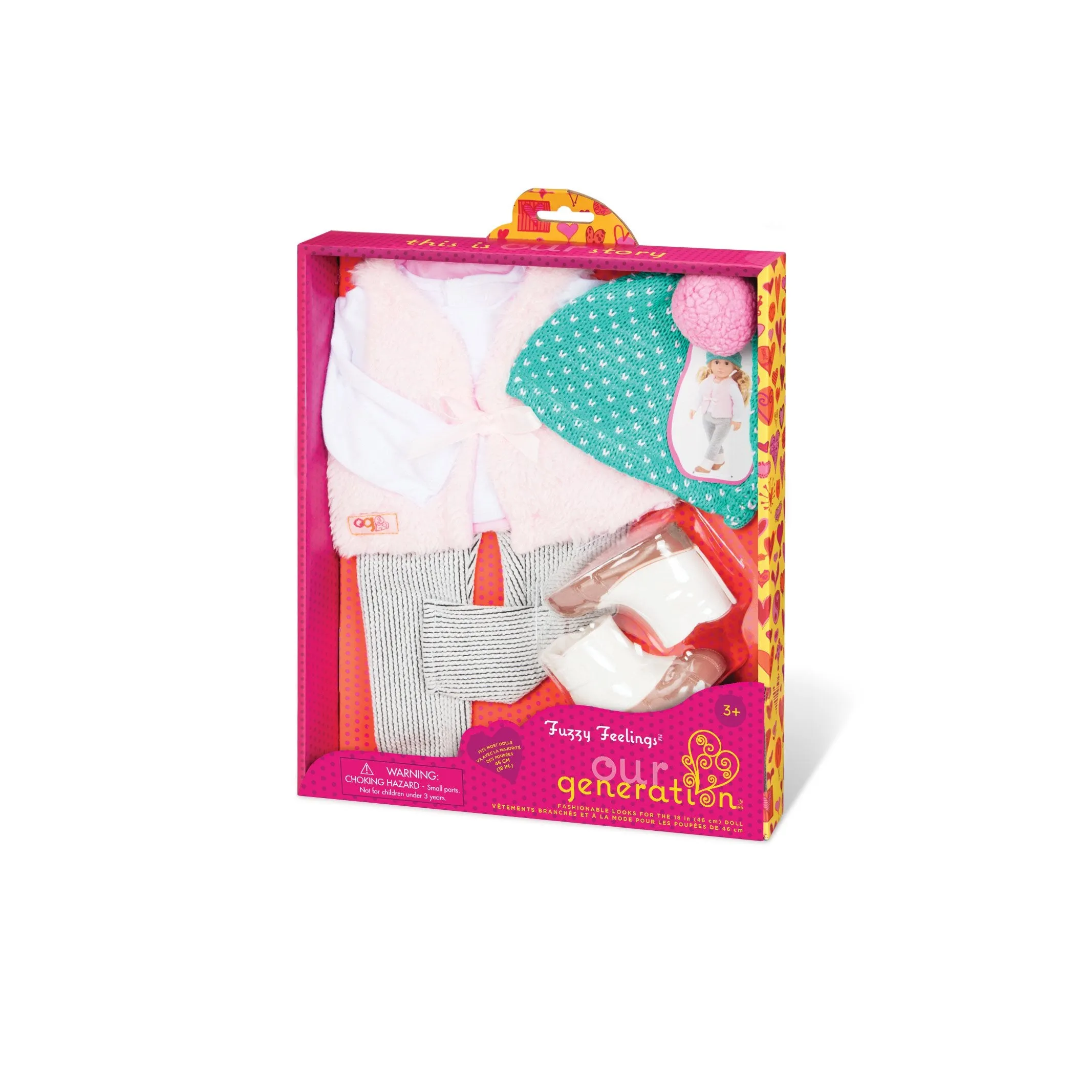 Vest and Hat Doll Outfit and Accessories Set (Wholesale)