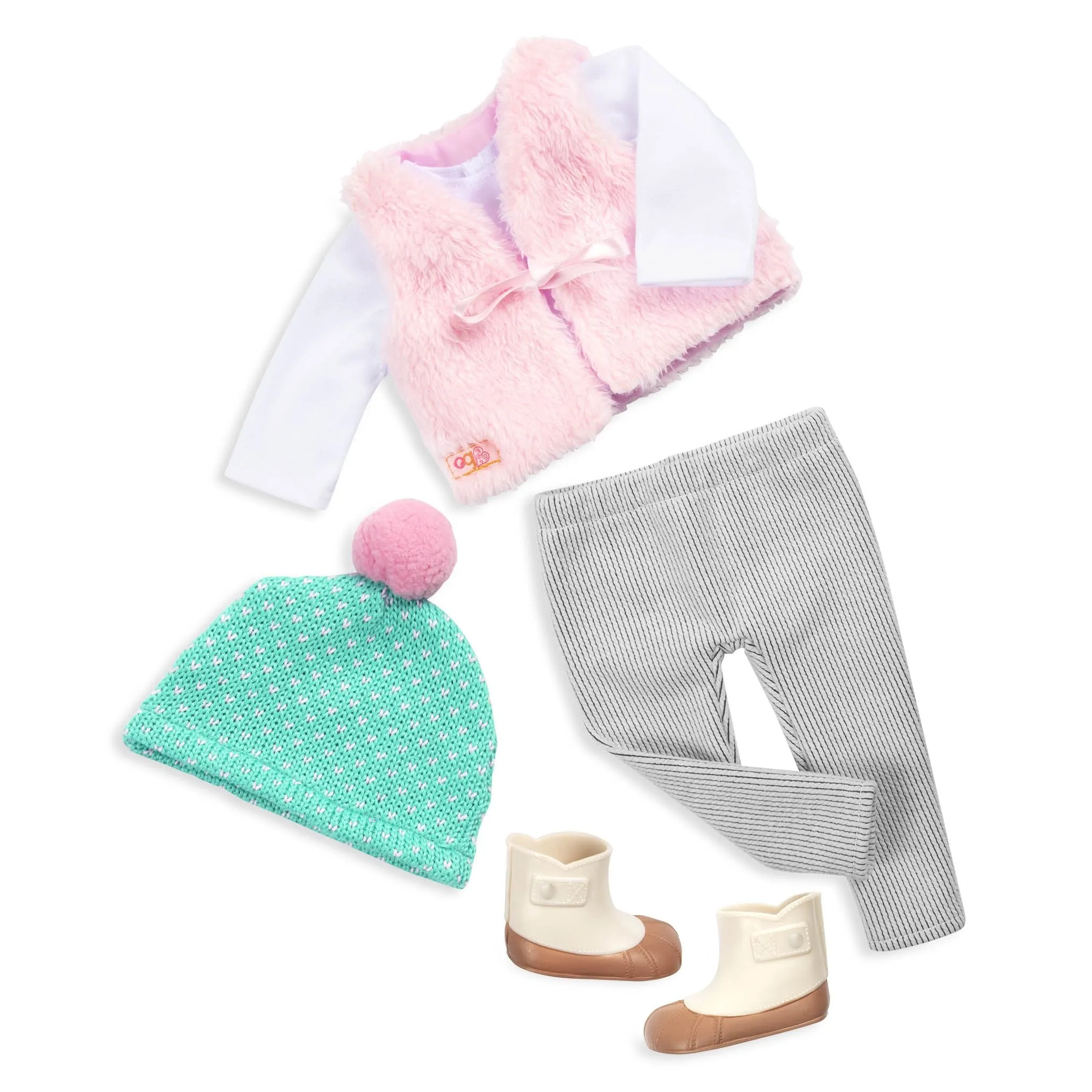 Vest and Hat Doll Outfit and Accessories Set (Wholesale)